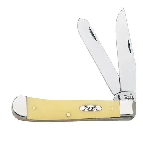 Pocket Knife Trapper Yellow Chrome Vanadium 4.13" Pocket Knife Trapper Yellow Chrome Vanadium 4.13"