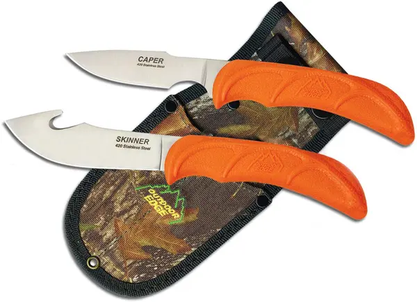 Outdoor Edge - A Revo Brands Company Outdoor Edge Wild Pair of Knives with Nylon Sheath WR-1C Outdoor Edge - A Revo Brands Company Outdoor Edge Wild Pair of Knives with Nylon Sheath WR-1C