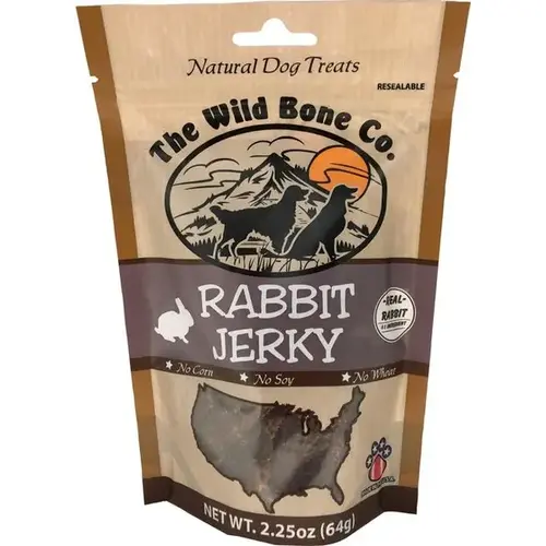 Wild Bone Co. Rabbit Jerky 2.25-oz Resealable Bag
