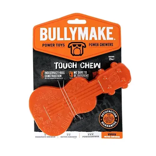 BullyMake Ukelele Dog Toy - Peanut Butter Flavor BullyMake Ukelele Dog Toy - Peanut Butter Flavor