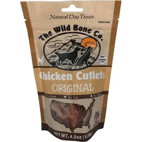 The Wild Bone Co. Chicken Cutlets 4.5-oz Resealable Bag The Wild Bone Co. Chicken Cutlets 4.5-oz Resealable Bag