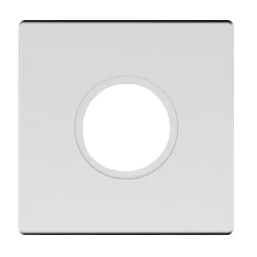 2-5/8" Contemporary Square Single Passage Rose Satin Chrome Finish 2-5/8" Contemporary Square Single Passage Rose Satin Chrome Finish