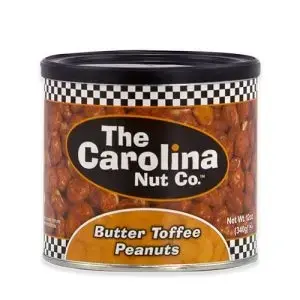 The Carolina Nut Company 11047 The Carolina Nut Company 12 Oz. Butter Toffee Peanuts