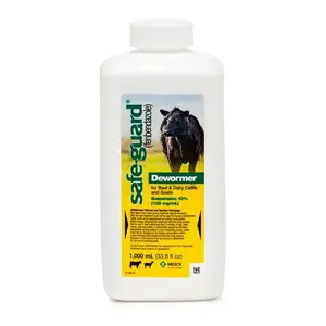 SAFEGUARD 001-809751 Safe-Guard 10% Suspension Cattle and Goat Dewormer - 1 liter