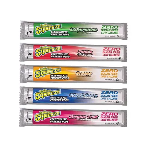Sqweeze Series X478-W7600 Zero Freezer Pop, Assorted Flavor, 3 oz - pack of 150