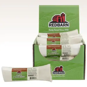 Redbarn 416003 Filled Bone Peanut Butter - Large (8 oz)/ Case of 15 White