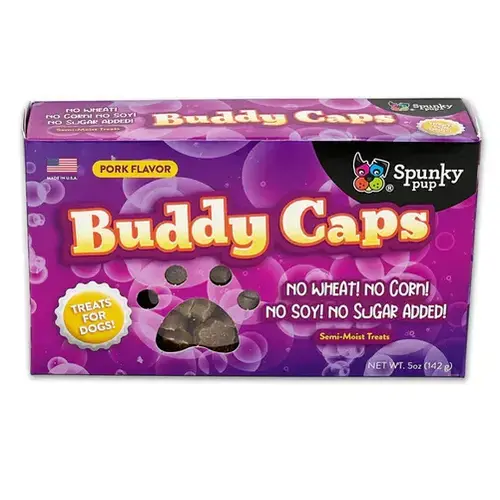 Buddy Caps "Candy" Dog Treats - Pork Flavored Buddy Caps "Candy" Dog Treats - Pork Flavored
