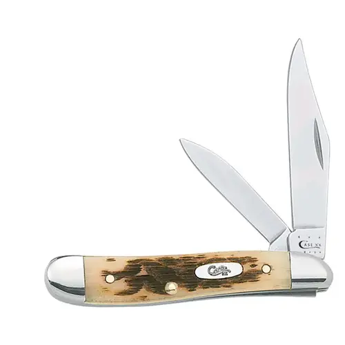 Amber Bone Stainless Steel Peanut Amber Bone Stainless Steel Peanut