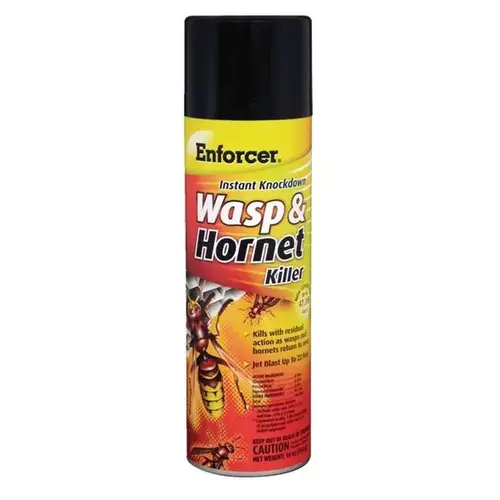 Wasp and Hornet Killer, Gas, Spray Application, 16 oz Aerosol Can Clear/White Wasp and Hornet Killer, Gas, Spray Application, 16 oz Aerosol Can Clear/White