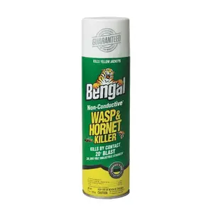 Bengal 97185 Wasp and Hornet Killer, Liquid, 15 oz Clear/Pale Yellow