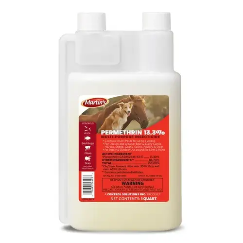 Insecticide, Liquid, Spray Application, 1 qt Bottle Brown/Yellow