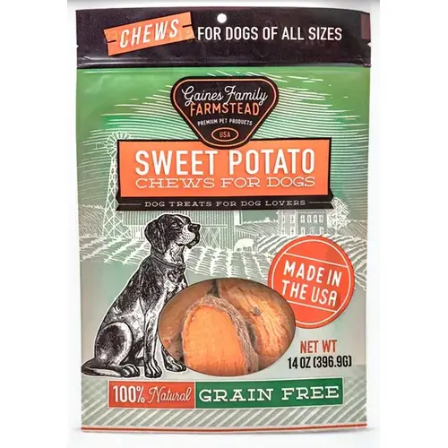 SWEET POTATO CHEWS 14 OZ GAINES PET