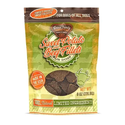 SWEET POTATO & BEEF FILLET 8OZ GAINES PET SWEET POTATO & BEEF FILLET 8OZ GAINES PET
