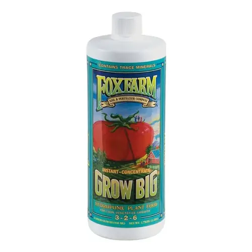Grow Big Hydro Liquid Plant Food Concentrate, 1-Qt.