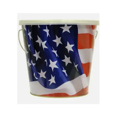 Tiki Citronella Wax Candle in American Flag Bucket Tiki Citronella Wax Candle in American Flag Bucket