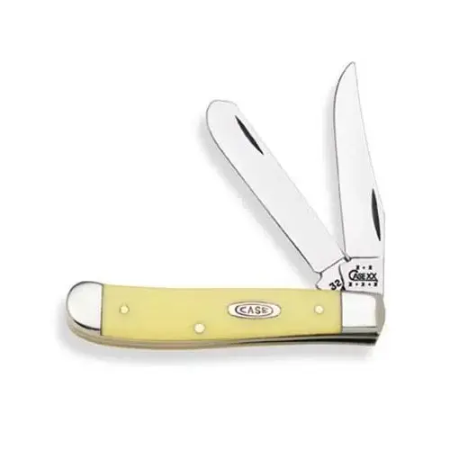 Pocket Knife Mini Trapper Yellow Chrome Vanadium 3.5"