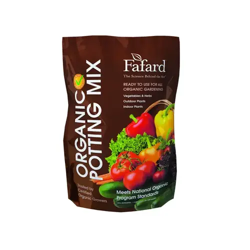 Fafard Potting Soil, 1 cu-ft Coverage Area, Dark Brown/Light Brown, 100 Bag