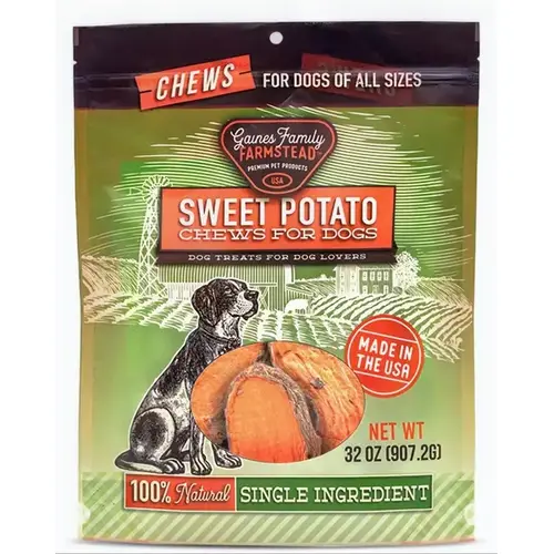 SWEET POTATO CHEWS 32OZ GAINS PET