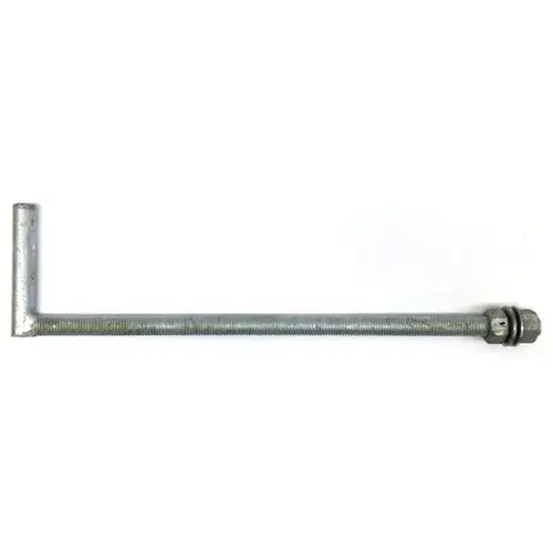 Bolt Hook For Strap Hinge Galvanized 3/4" X 18" X 4" Pin Bolt Hook For Strap Hinge Galvanized 3/4" X 18" X 4" Pin