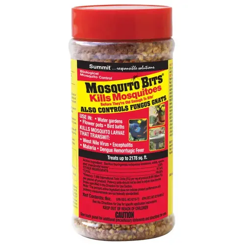 Insect Killer Mosquito Bits Organic Granules 8 oz Light Brown