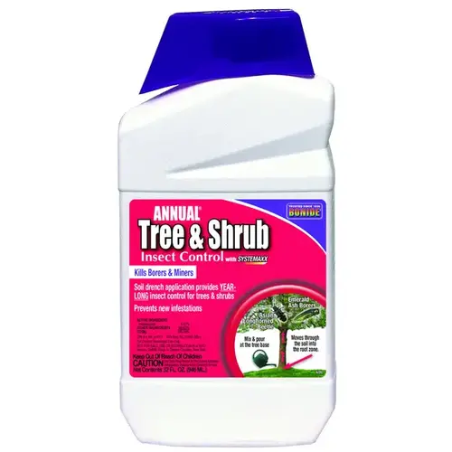 Tree and Shrub Spray, Liquid, Spray Application, 1 qt Bottle Opaque Tan Tree and Shrub Spray, Liquid, Spray Application, 1 qt Bottle Opaque Tan