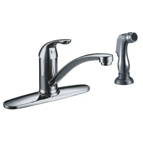 Kitchen Faucet Single-Handle 2.2-GPM Chrome with Plastic Side Spray Kitchen Faucet Single-Handle 2.2-GPM Chrome with Plastic Side Spray