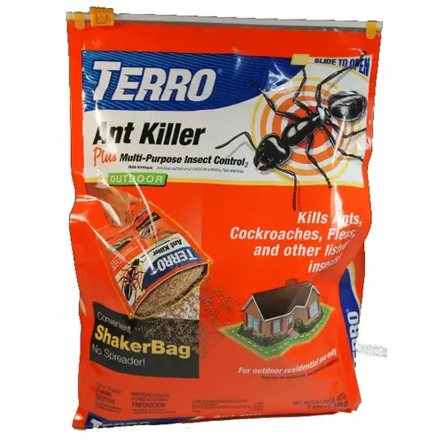 TERRO Outdoor Ant Killer Plus, Shaker Bag 3-lbs Brown