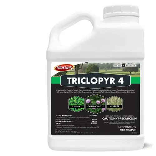 Herbicide Triclopyr 4 Brush and Weed Concentrate 1 gal Amber