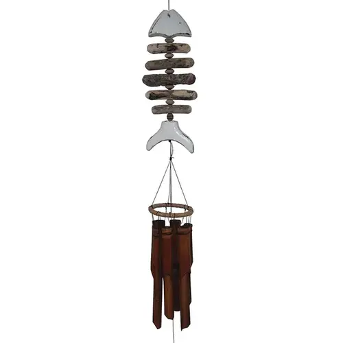 White Tail Bone Fish Bamboo Wind Chime