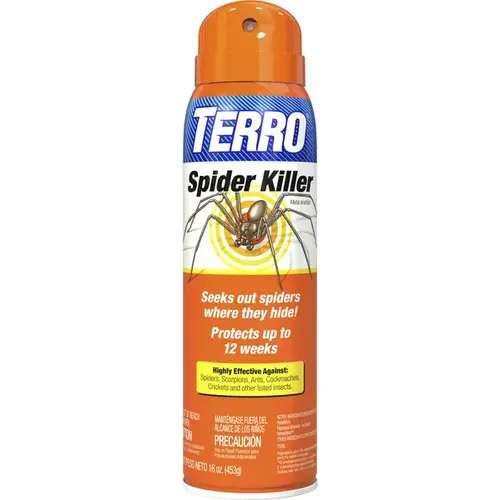 Spider Killer, Liquid, Around Doors, Around Windows, Behind Appliances, Patios, 16 oz Aerosol Off-White Spider Killer, Liquid, Around Doors, Around Windows, Behind Appliances, Patios, 16 oz Aerosol Off-White