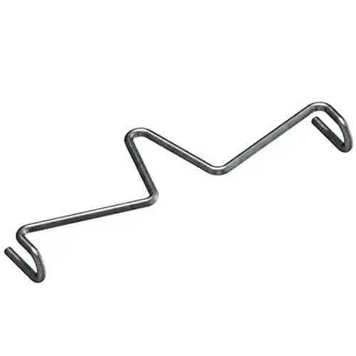 T-Post Clip 2" H X 10" W X 14" L 12 Ga. Silver Steel Silver