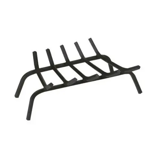 Wrought Iron Fireplace Grate, Black, 27-In. Wrought Iron Fireplace Grate, Black, 27-In.