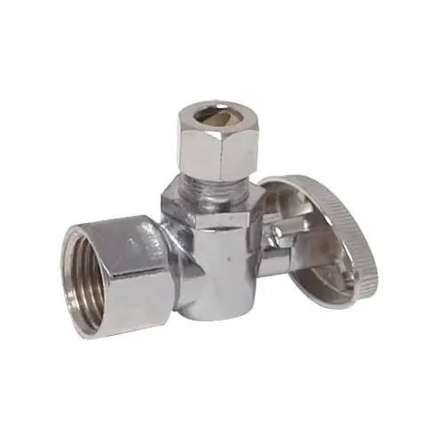 Stop Valve Angle 1/2"-FIP x 1/4" Comp Quarter-Turn Stop Valve Angle 1/2"-FIP x 1/4" Comp Quarter-Turn