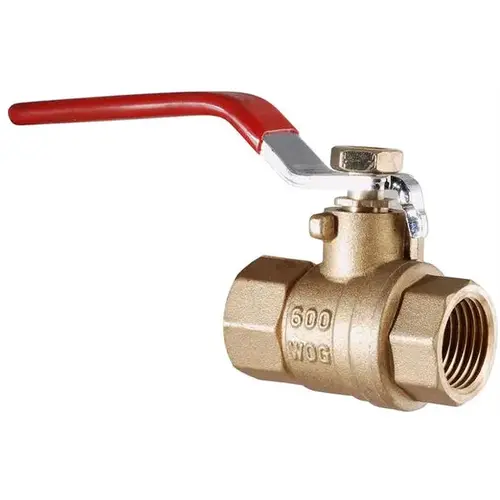 Brass Threaded Ball Valve 1 1/4" - Not for Potable Water
