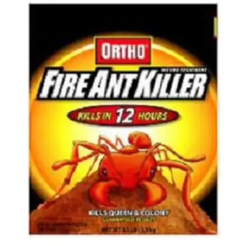 Fire Ant Killer-Mount Treatment, Granular, Flower Gardens, Ornamentals, Residential Lawns, 3 lb Bag Brown