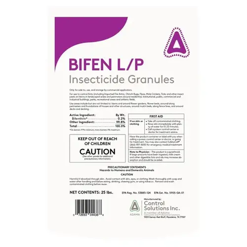 Control Solutions 25 Lb Bifenthrin L/p Insecticide Control Solutions 25 Lb Bifenthrin L/p Insecticide