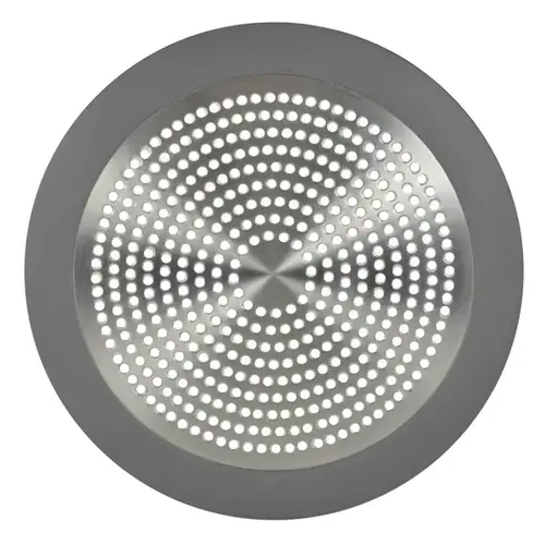 Shower Strainer, Stainless Steel, Brushed Nickel, For: 5-3/4 in Pipes Shower Strainer, Stainless Steel, Brushed Nickel, For: 5-3/4 in Pipes