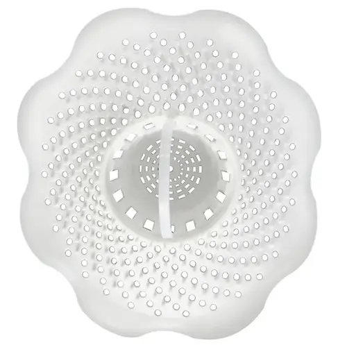 Standard Size PVC Lift Out Tub Drain Strainer White