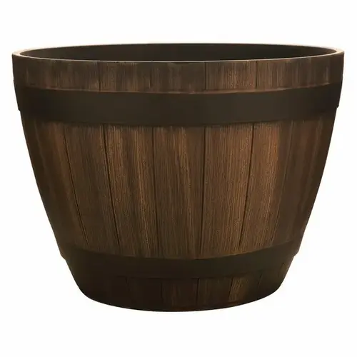 HDR Wine Barrel Planter 15" Kentucky Walnut