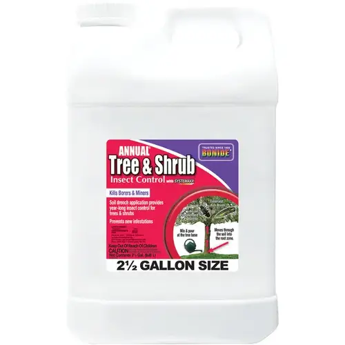 Annual Tree & Shrub Insect Control with Systemaxx Concentrate - 2.5 gallons Annual Tree & Shrub Insect Control with Systemaxx Concentrate - 2.5 gallons