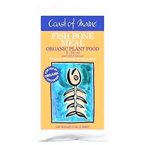 1CCFBMP3LBCASE Organic Plant Food, 3 lb Bag, 5-13-0 N-P-K Ratio Tan/White