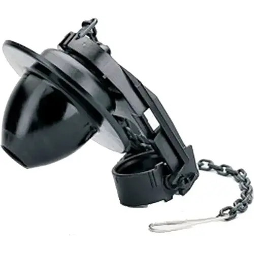 Tank Ball Toilet Flapper, Vinyl, For: 2 in Flush Valves Black