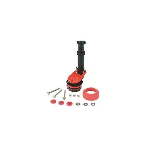 Flush Valve Kit, 1.28, 1.6, 3.5 and 5 gpf Flush, Plastic/Rubber, For: 2-Piece Toilet Tanks Black Flush Valve Kit, 1.28, 1.6, 3.5 and 5 gpf Flush, Plastic/Rubber, For: 2-Piece Toilet Tanks Black