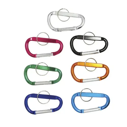 Carabiner 3" Locking Spring Clip Aluminum Assorted Colors Carabiner 3" Locking Spring Clip Aluminum Assorted Colors
