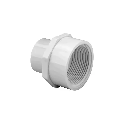 Pipe Adapter, 1 x 3/4 in, Slip x FIP, PVC, SCH 40 Schedule Pipe Adapter, 1 x 3/4 in, Slip x FIP, PVC, SCH 40 Schedule