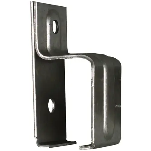 Single Zinc Plated Steel Box Rail Bracket - Wall Mount Single Zinc Plated Steel Box Rail Bracket - Wall Mount