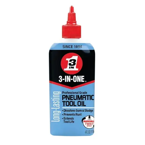 3-In-One 100% Pneumatic Tool Oil Clear Amber 3-In-One 100% Pneumatic Tool Oil Clear Amber