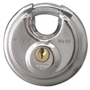 Master Lock 4 PIN CYLINDER STEEL PADLOCK KEYED DIFF. - pack of 4 40DPF-XCP4