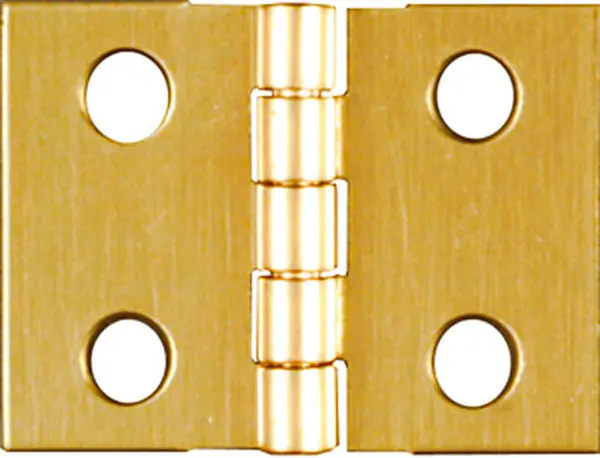 NATIONAL MFG/SPECTRUM BRANDS HHI 75 x 1-In. Broad Hinges Light-Duty Brass - pack of 4 N211-326