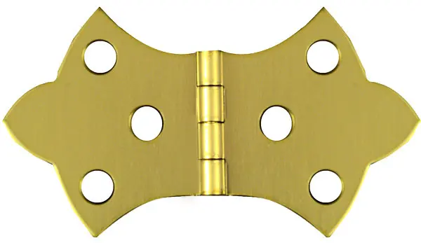 NATIONAL MFG/SPECTRUM BRANDS HHI Decorative Hinge 3-1/16 W X 1-11/16 L Solid Brass Gold Steel Solid Brass Pair N211-847